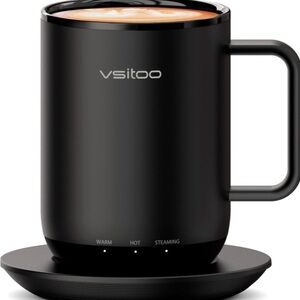 Vsitoo Black Smart Mug with Warmer